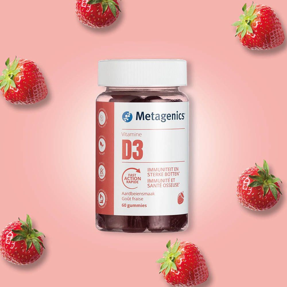 Vitamine D 1000IE Gommes à la Fraise