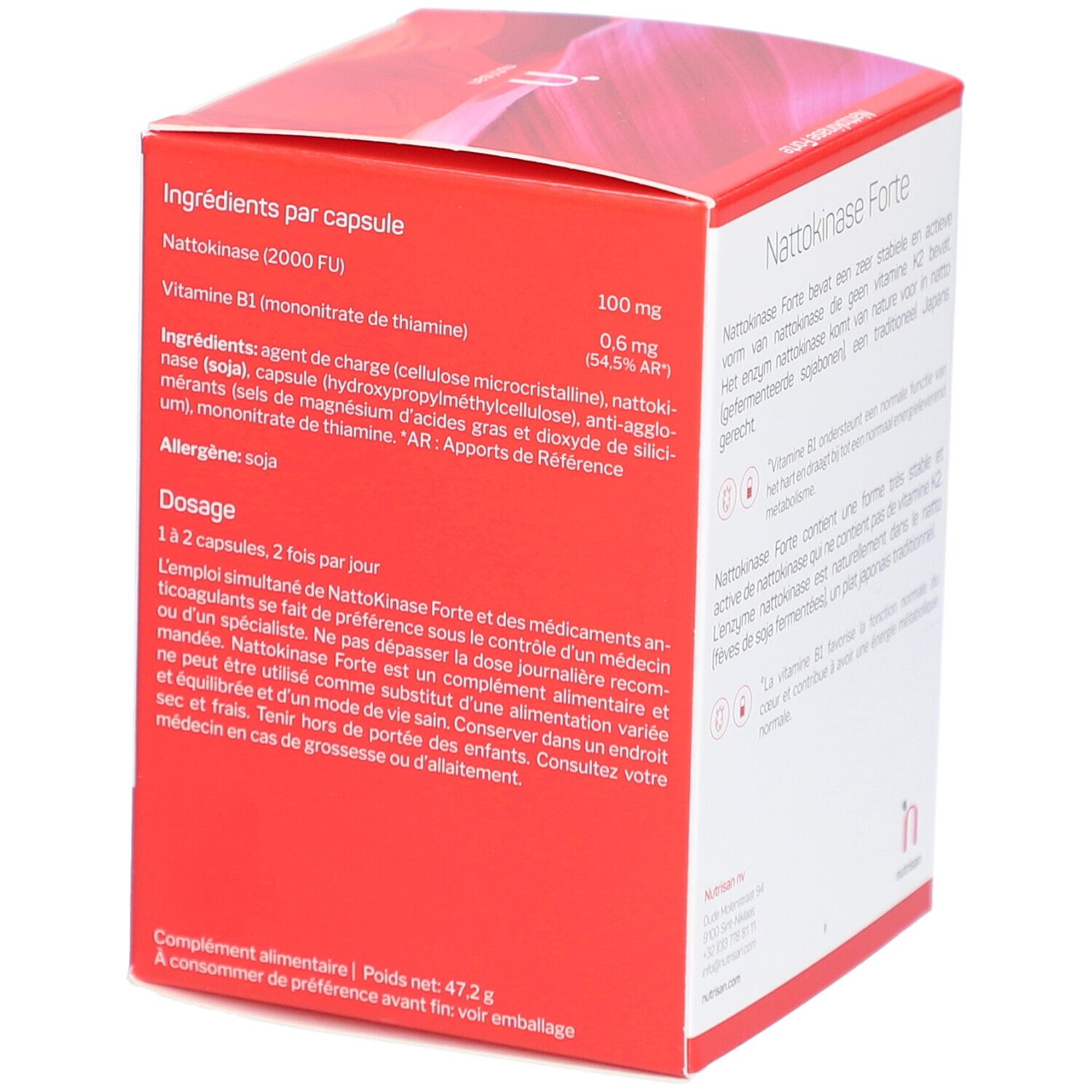 Nutrisan Nattokinase Forte 100 + 20 Capsules Gratis