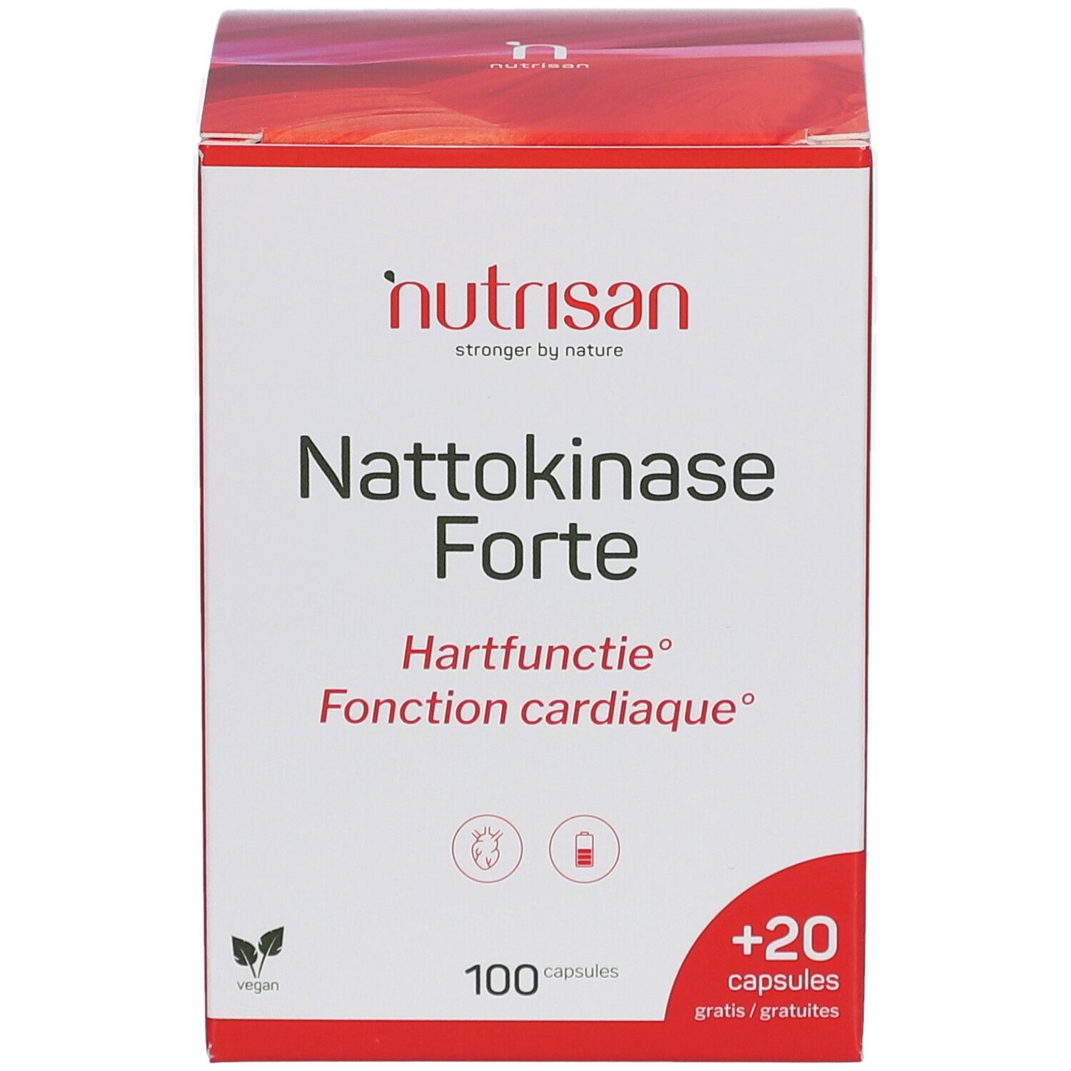 Nutrisan Nattokinase Forte 100 + 20 Capsules Gratis