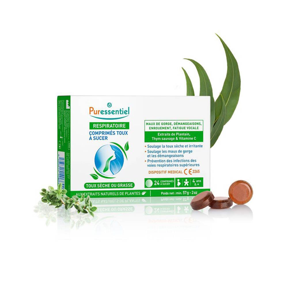 Puressentiel Ademhaling Hoest Zuigtabletten