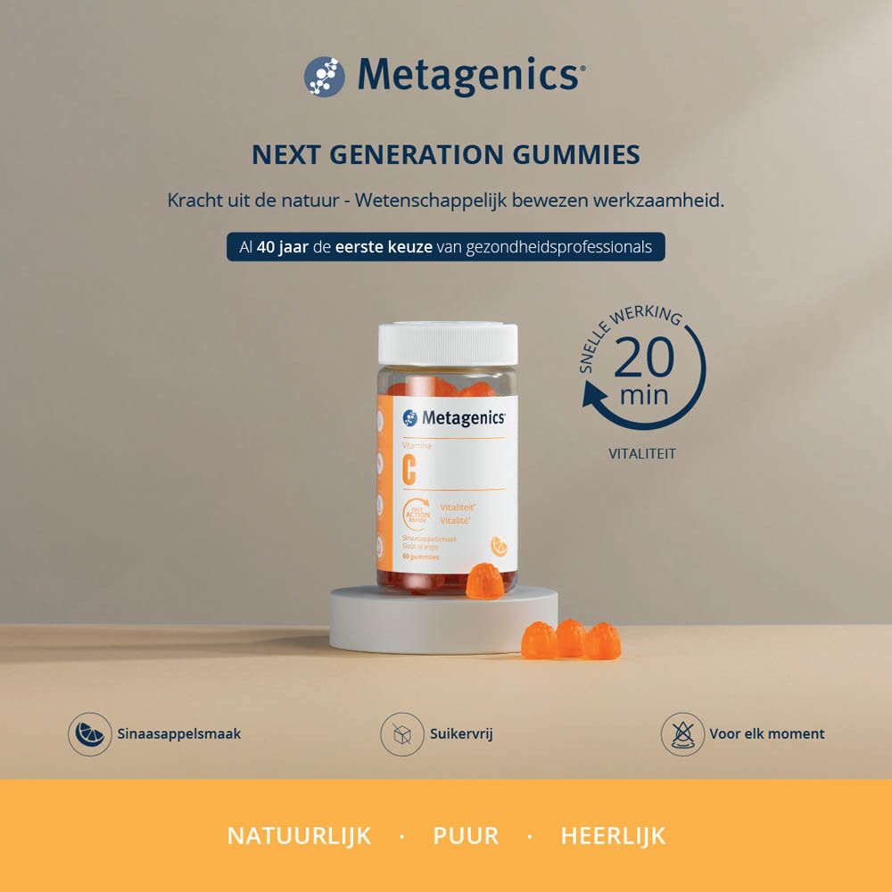 Vitamine C 80 mg Sinaasappel Gummies