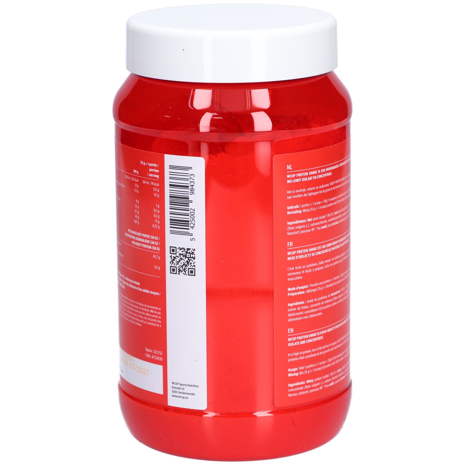 WCUP Protein Shake Fraise