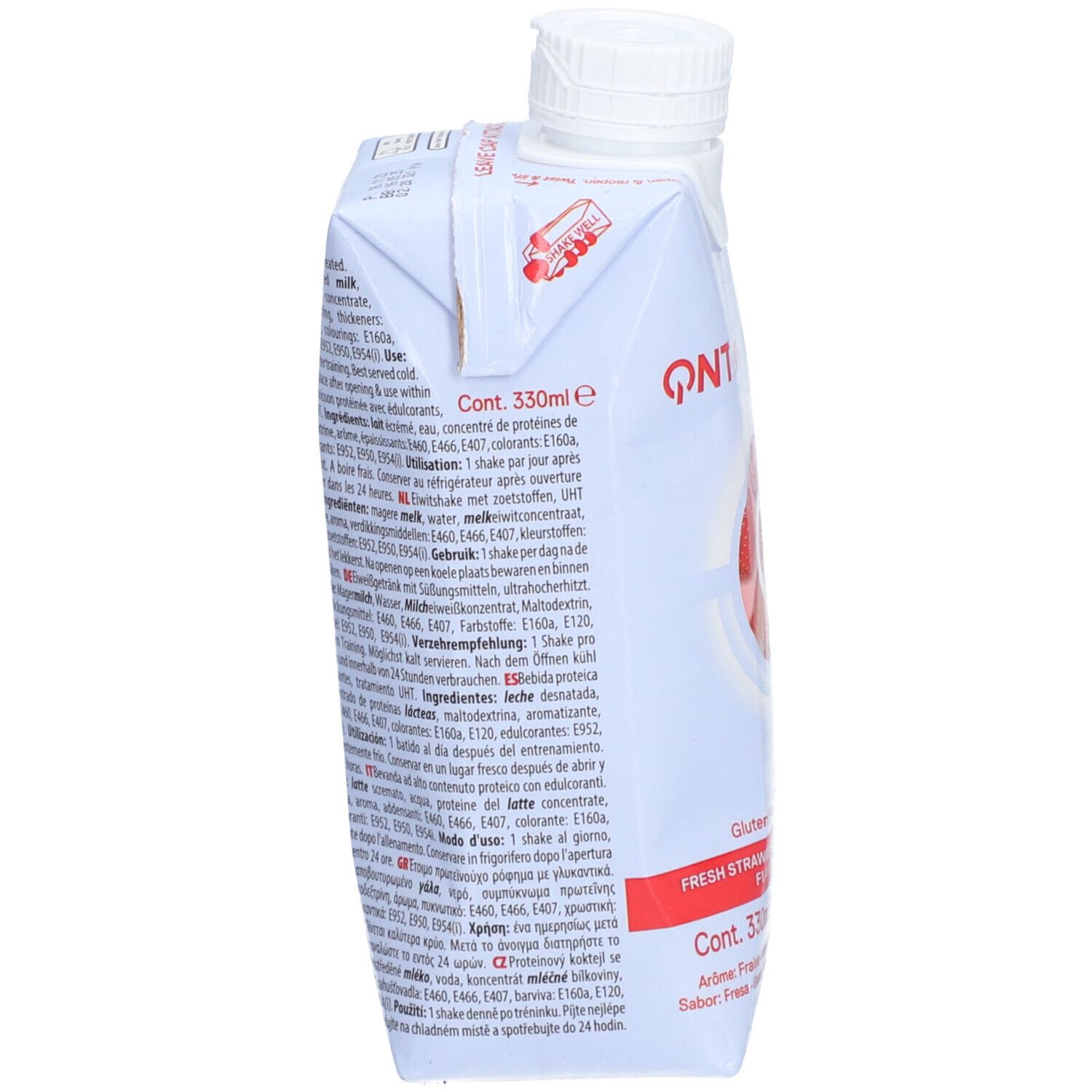 QNT LIIFE Protein Shake Fresh Strawberry 330 ml - Farmaline