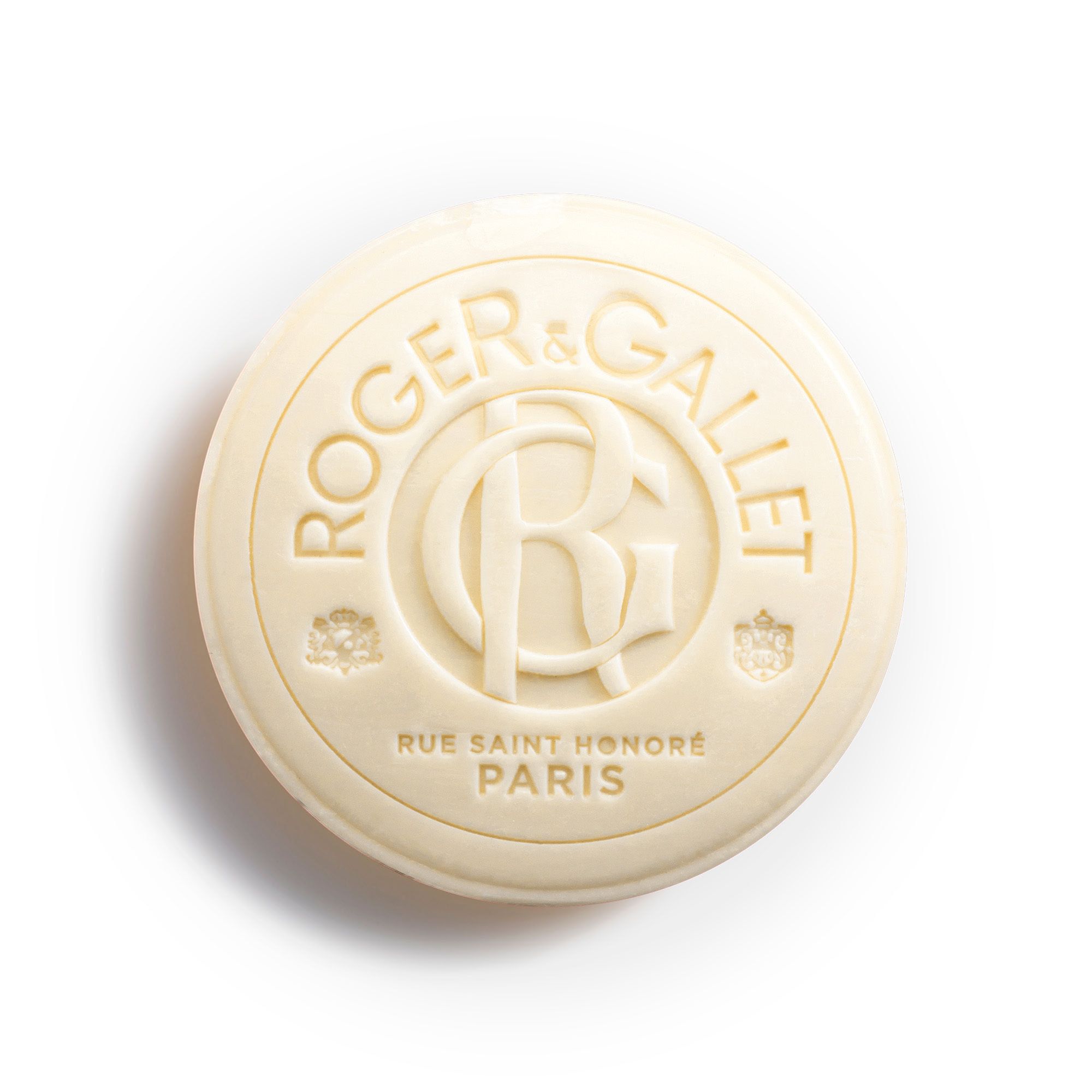 Grijze doos. "Roger & Gallet Cologne Twist" op de doos.