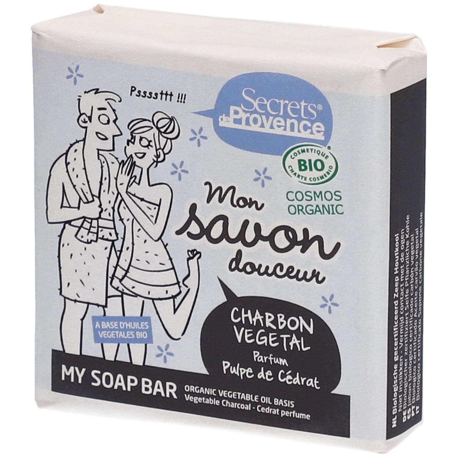 Secrets® De Provence Houtskool Zeep Bio
