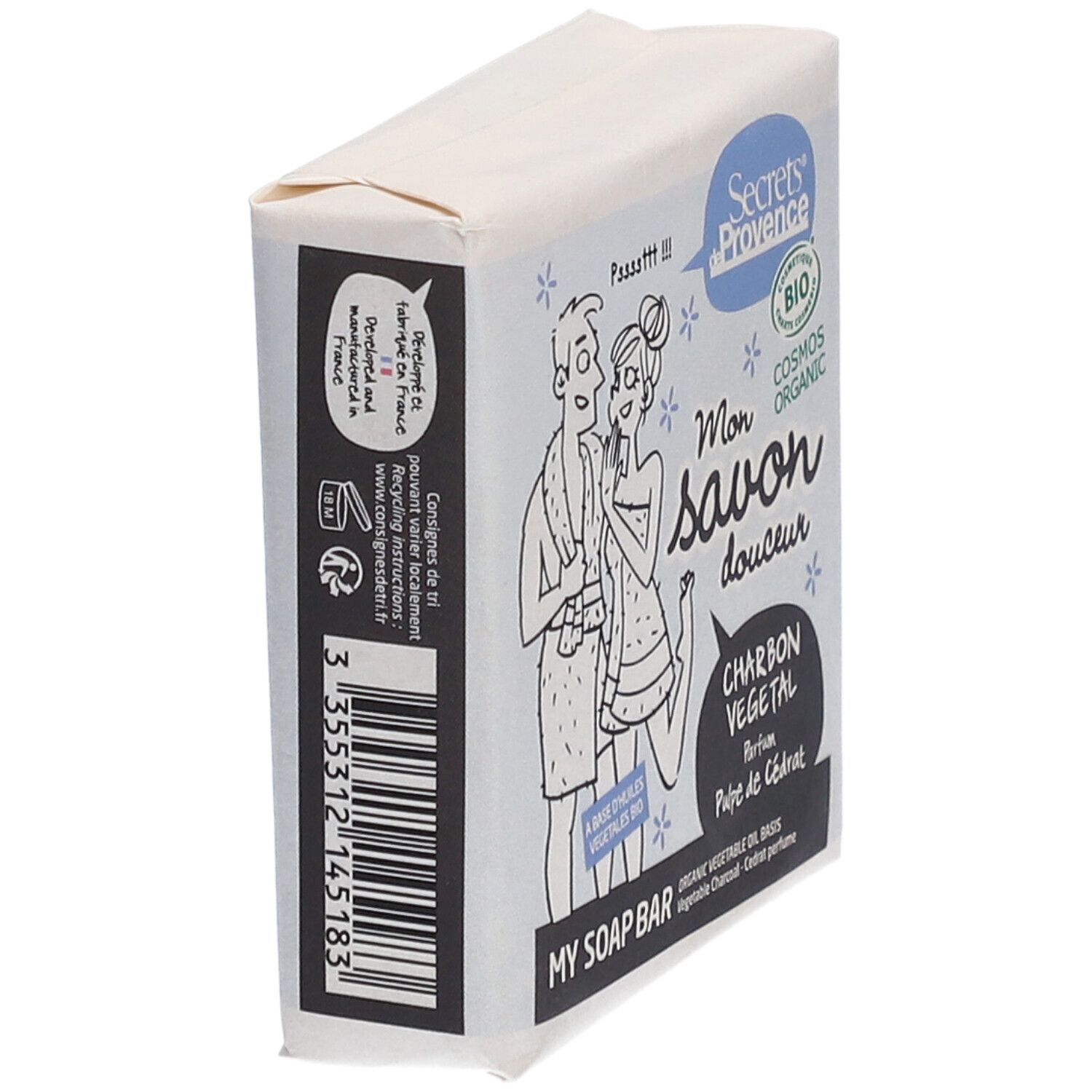 Secrets® De Provence Houtskool Zeep Bio