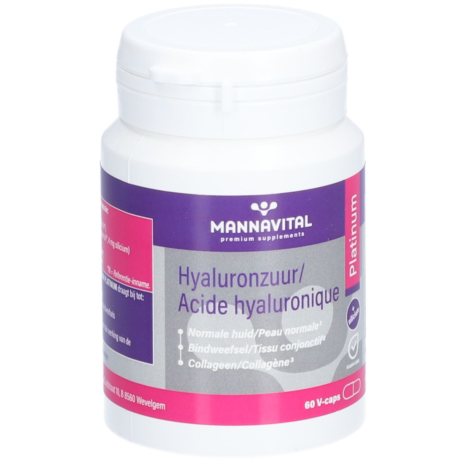 Mannavital Hyaluronzuur Platinum St Farmaline