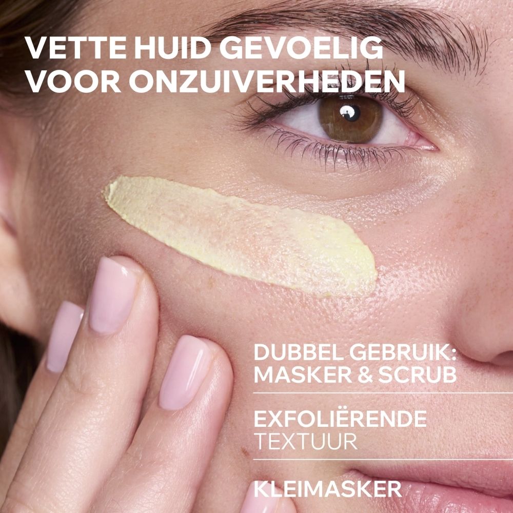 Uriage Hyséac Exfoliërend Masker: Ingrediënten appelzuur, kaolienklei, thermaal water.