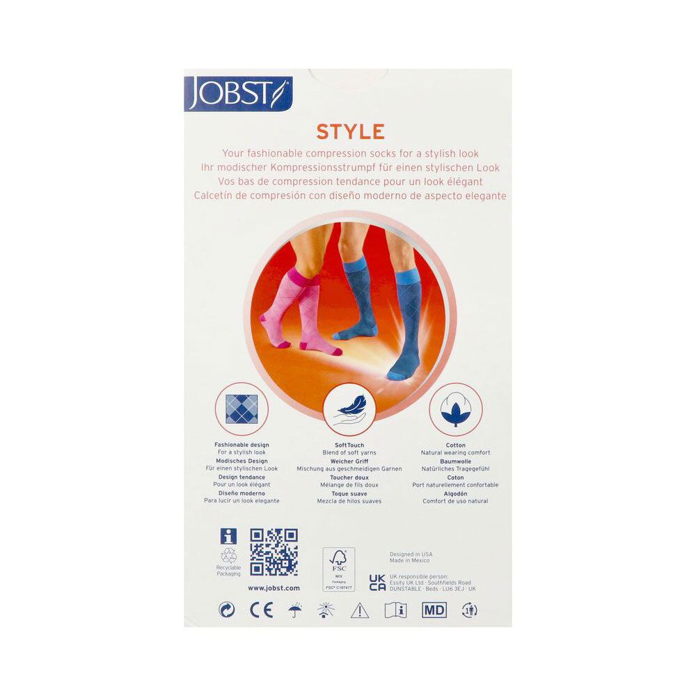 Jobst Style 15-20 Ad S Pink Compressiekousen 1 paar