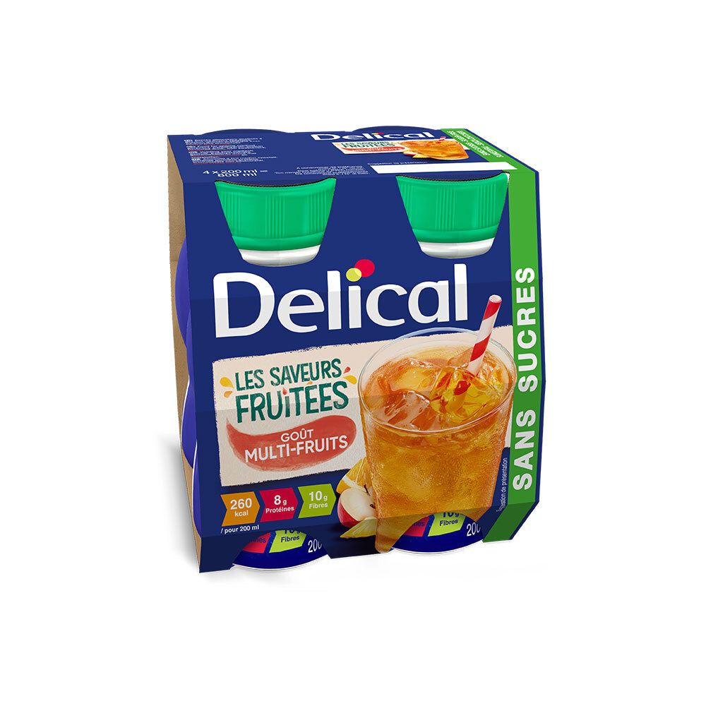Delical Les Saveurs Fruitées Sans Sucres - Multi-Fruits