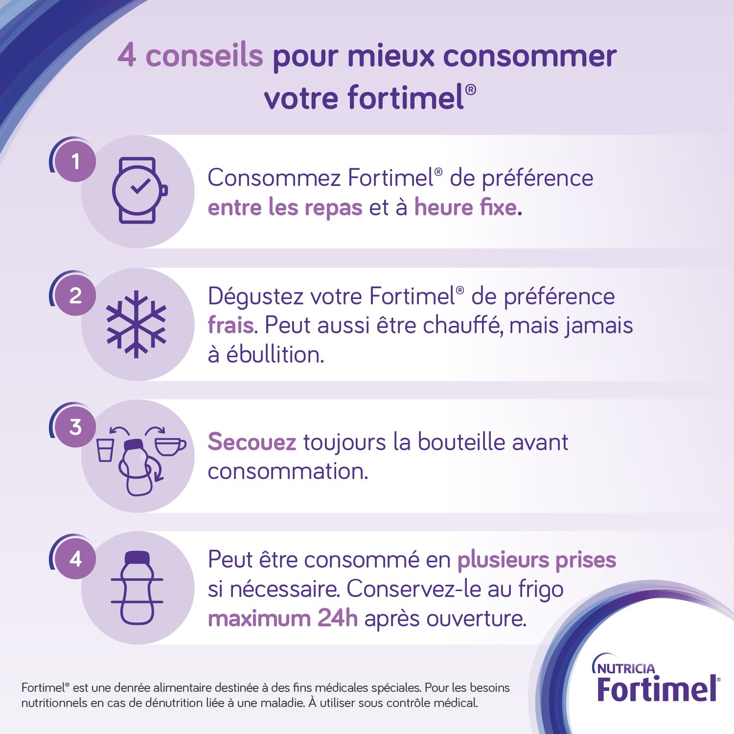 Fortimel Protein 2.4kcal | Saveur Vanille | Complément Nutritionnel Dénutrition