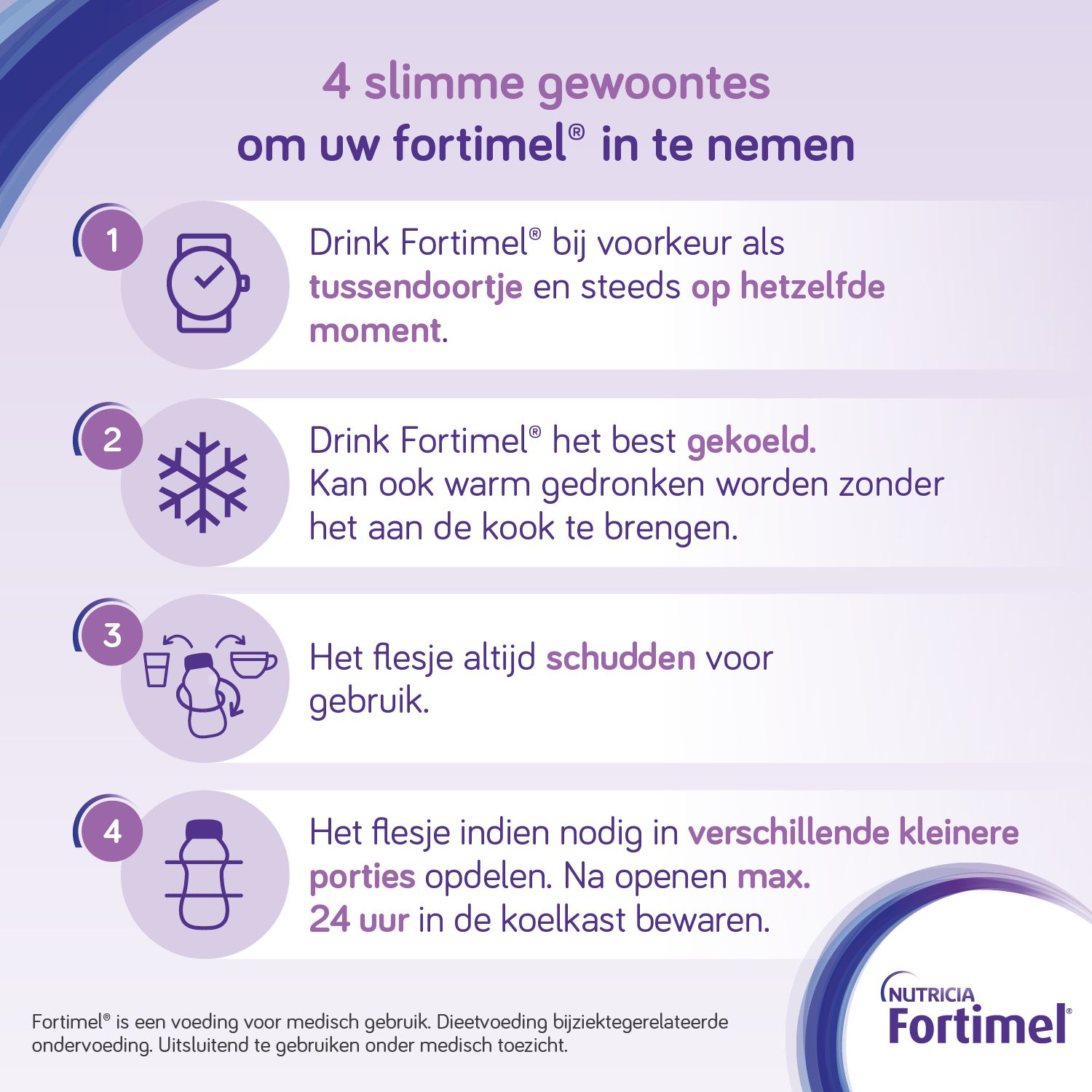 Fortimel Protein 2.4kcal | Vanillesmaak | Voedingssupplement Ondervoeding