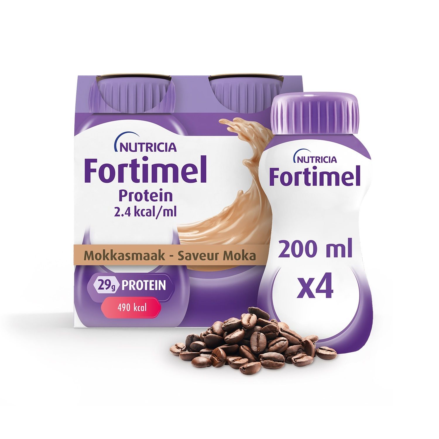 Fortimel Protein 2.4kcal | Mokkasmaak | Voedingssupplement Ondervoeding