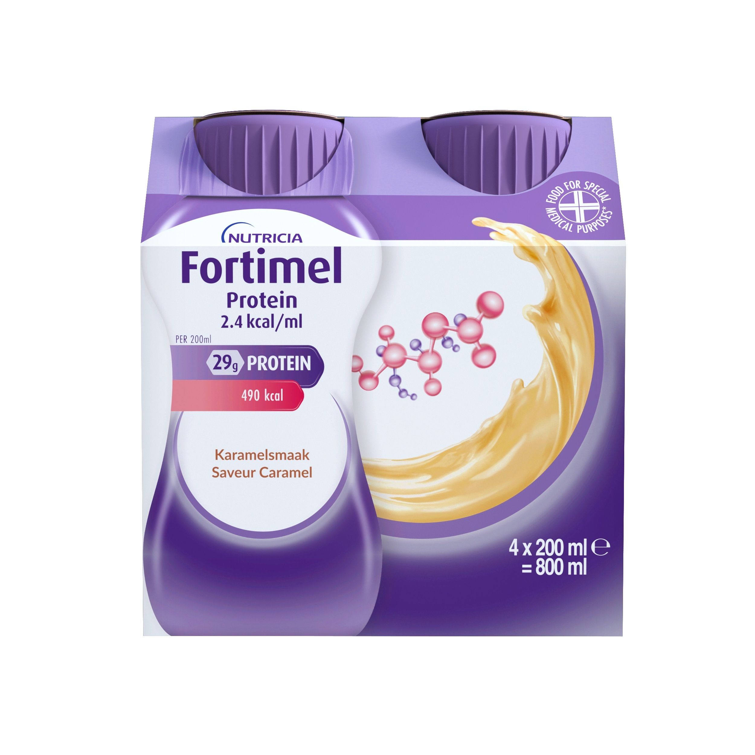 Fortimel Protein 2.4kcal | Saveur Caramel | Complément Nutritionnel Dénutrition