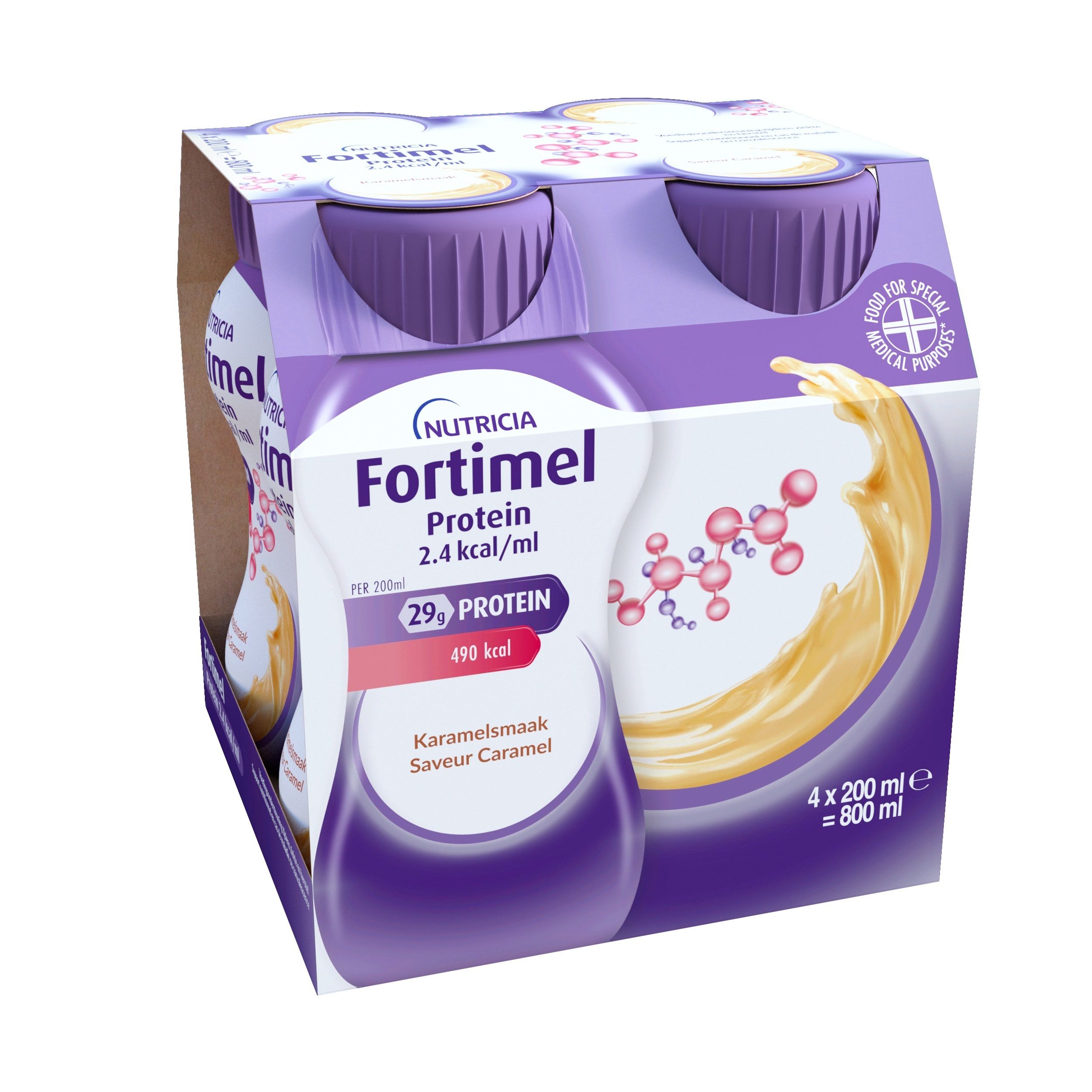 Fortimel Protein 2.4kcal | Saveur Caramel | Complément Nutritionnel Dénutrition