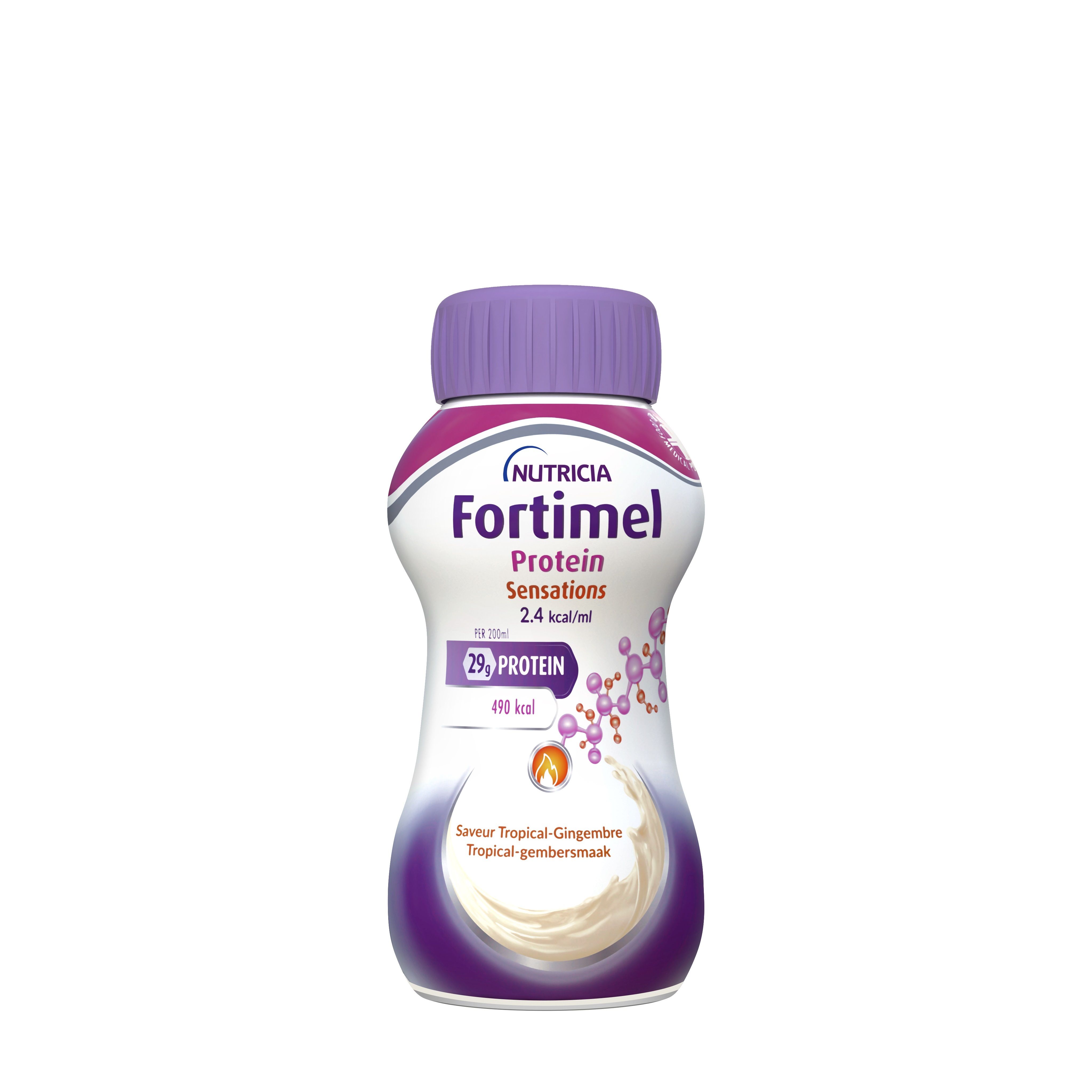 Fortimel Protein Sensations 2.4kcal | Tropical -Gembersmaak | Voedingssupplement Ondervoeding