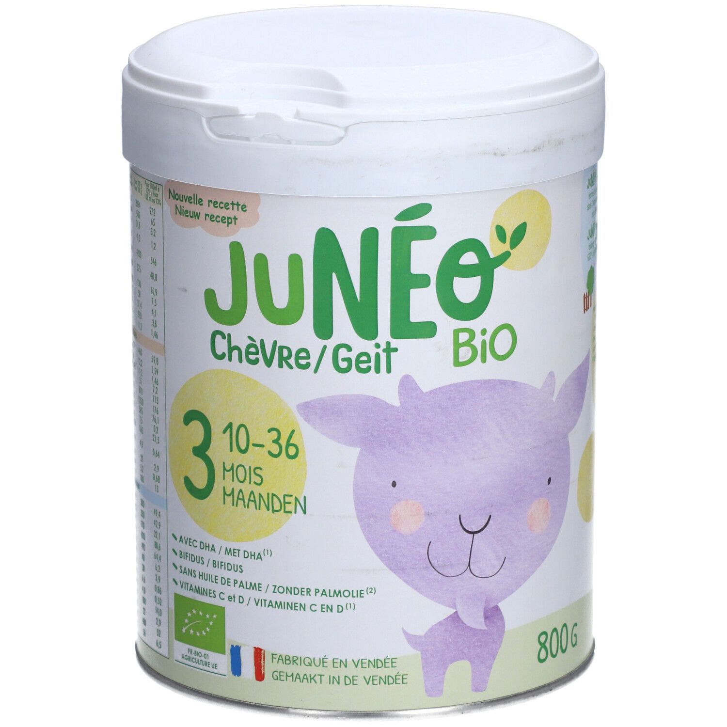 Junéo Lait de chèvre bio en poudre 3 (de 10 à 36 mois)