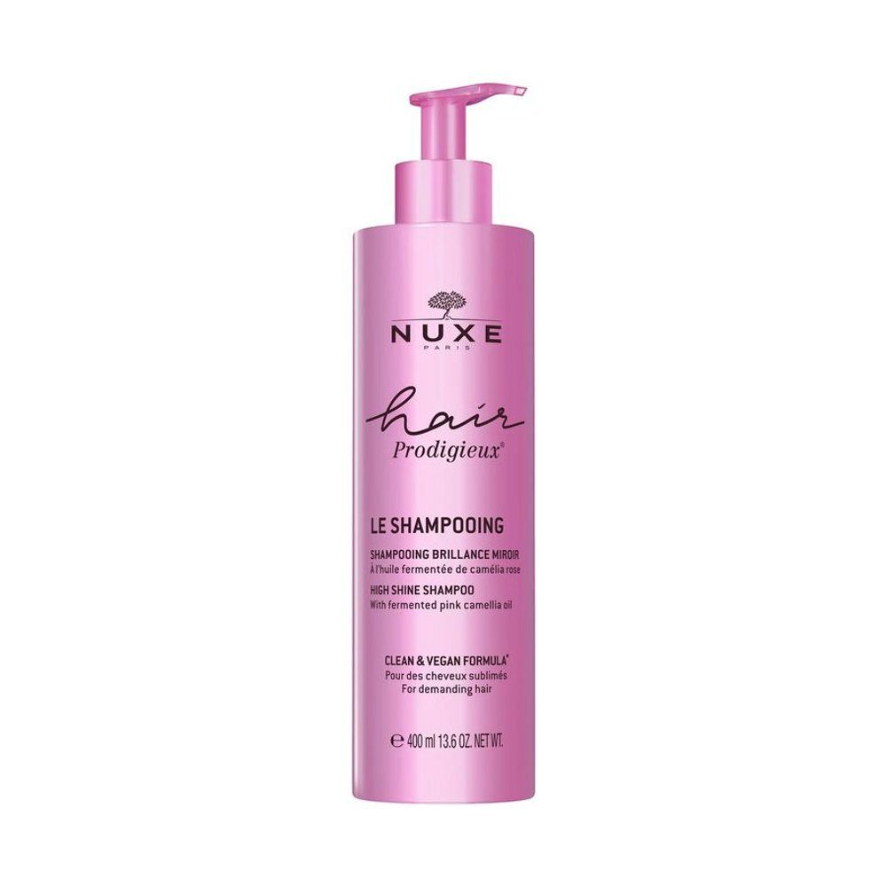 Fles Nuxe Hair Prodigieux Shampoo met pompdispenser, 400ml.