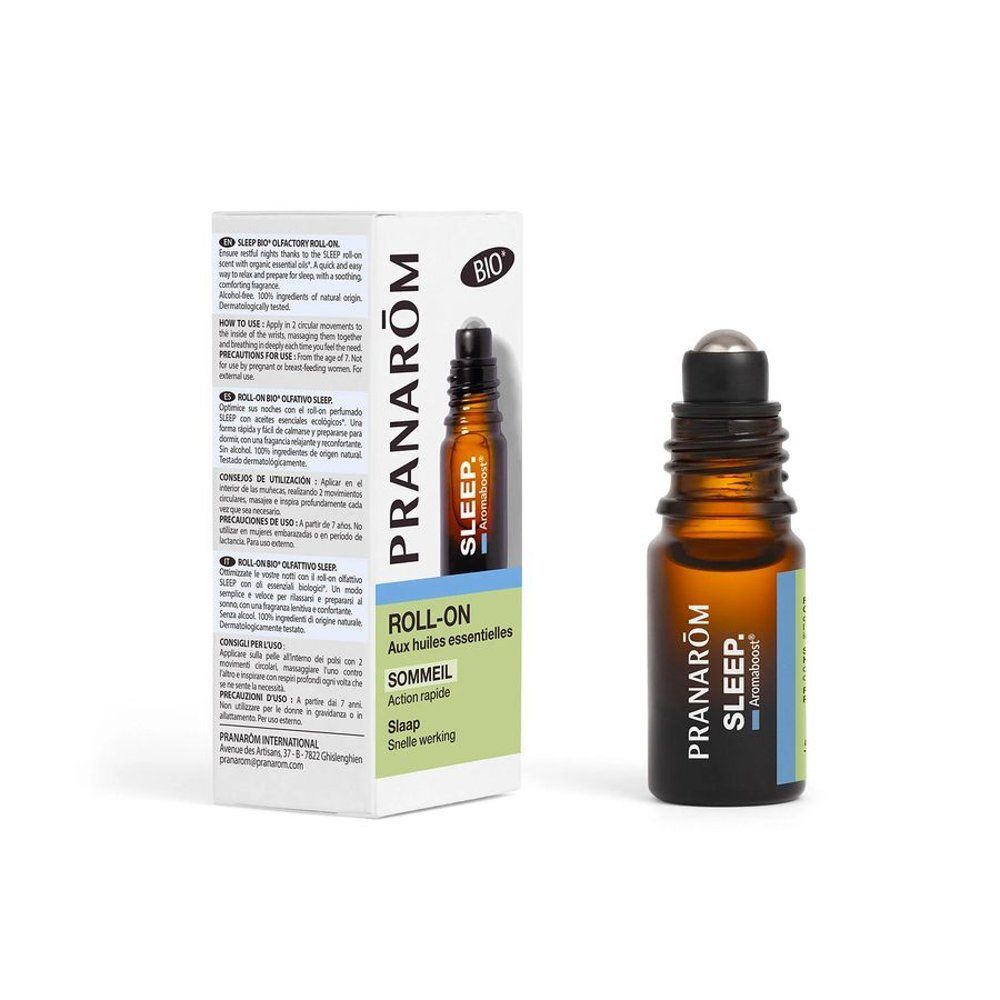 Pranarôm Aromaboost Slaap Roll-on met zwarte dop.