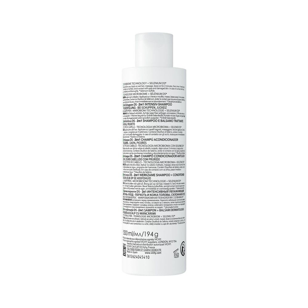 Vichy Dercos Anti Dandruff DS 2-in-1 Dermatological Conditioning Shampoo