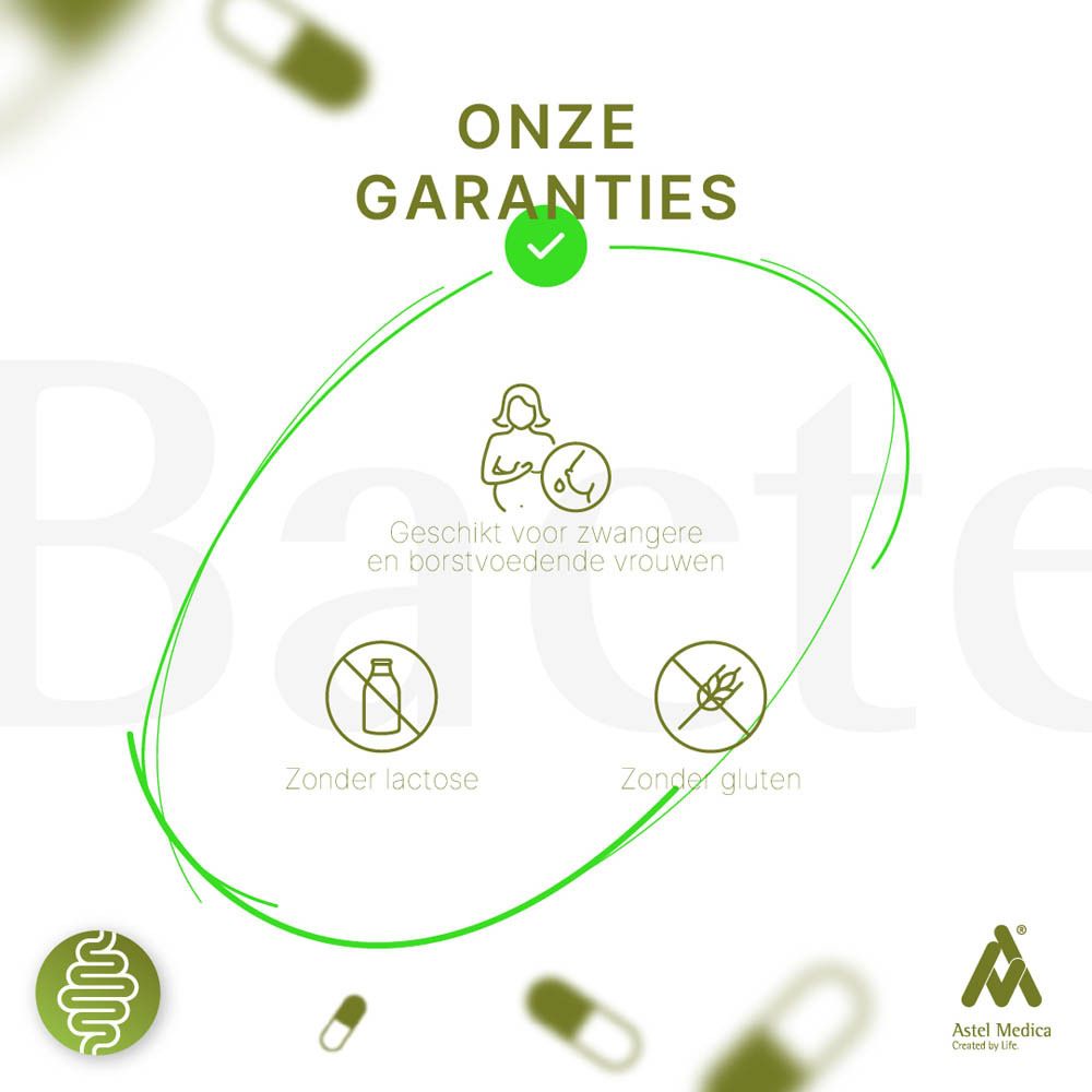 Bactecal GE doosje met 16 capsules voor zachte stoelgang, optimaliseert de stoelgang.