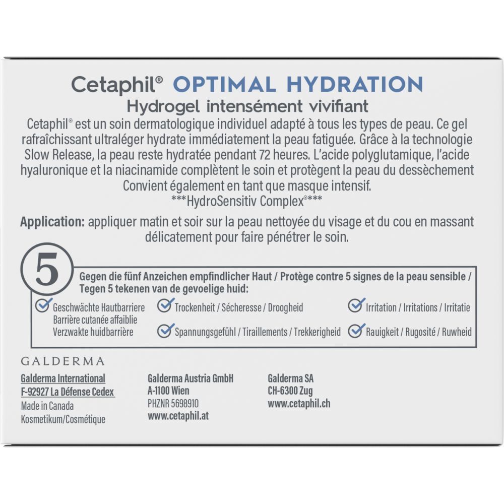 Cetaphil Optimal Hydration Hydrogel intensément vivifiant