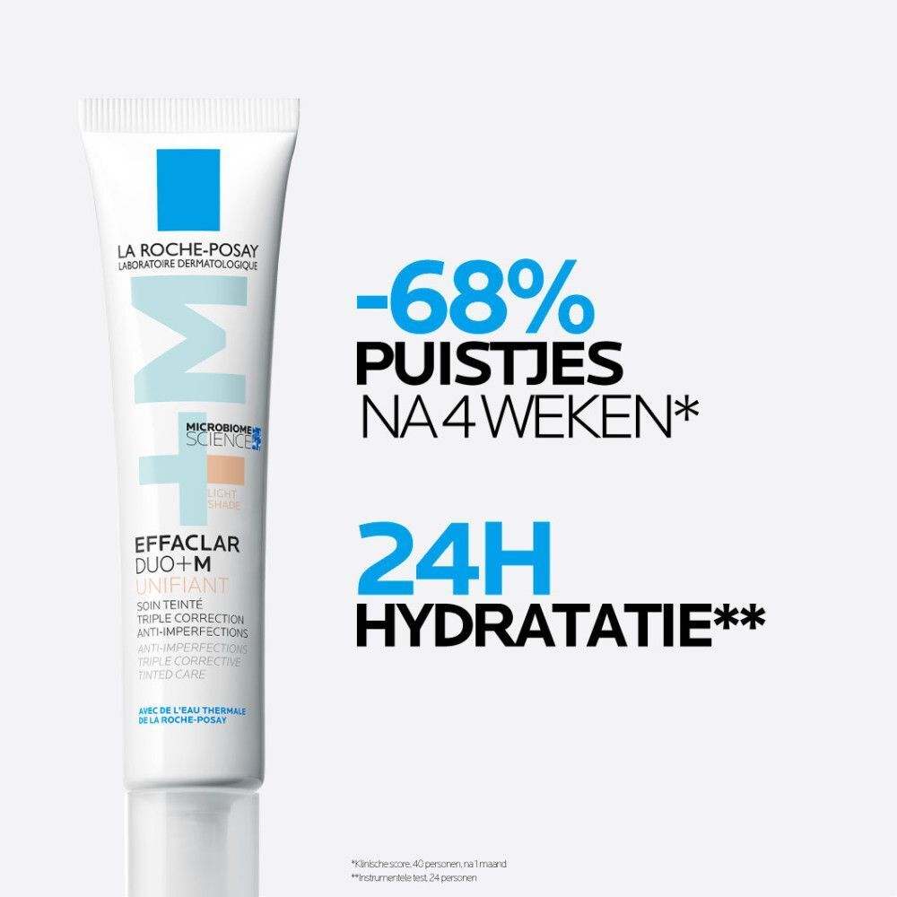 La Roche Posay Effaclar Duo+M Unifiant Anti-Imperfections Triple Corrective Tinted Care Light Shade
