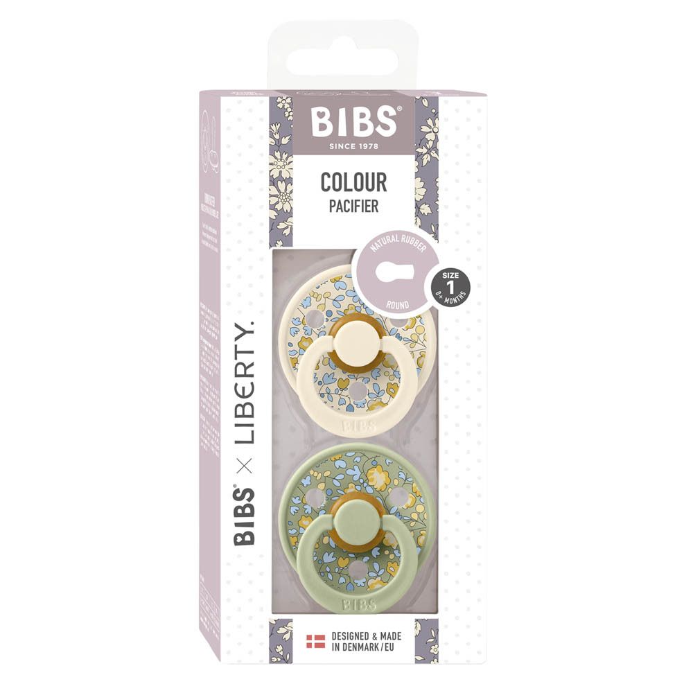 BIBS Duo de Sucettes Liberty Eloise Sage 0-6 mois