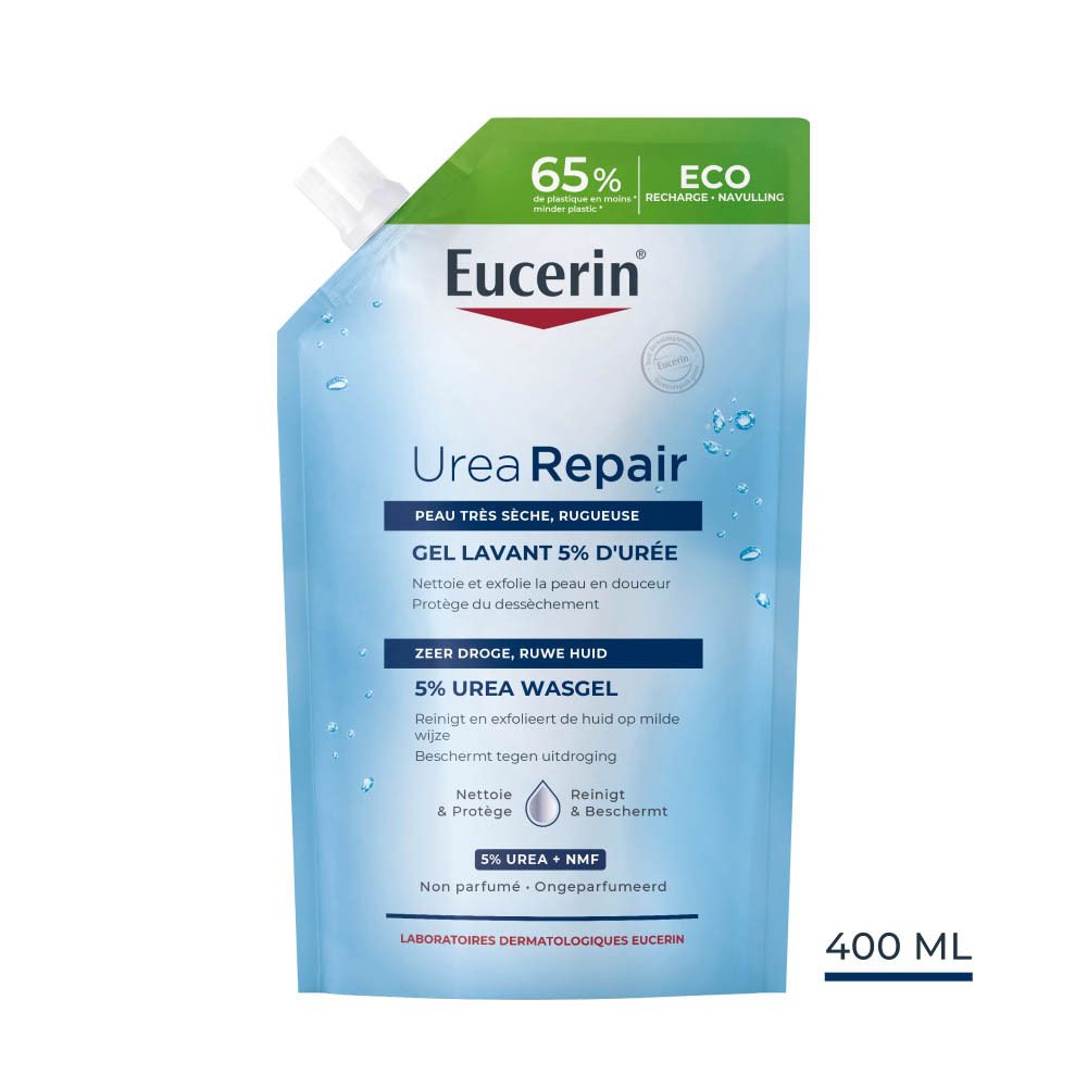 EUCERIN UreaRepair Wasgel 5% Urea Zeer Droge en Ruwe Huid - Navulling