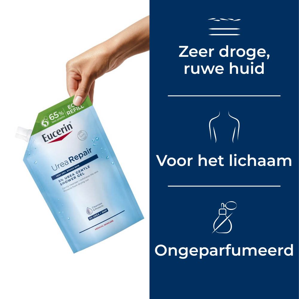 EUCERIN UreaRepair Wasgel 5% Urea Zeer Droge en Ruwe Huid - Navulling