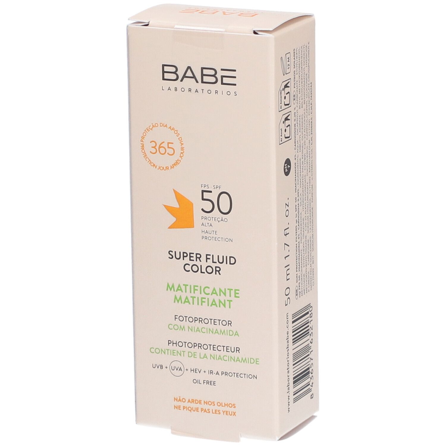 BABÉ Super Fluid Mattifying Color SPF50