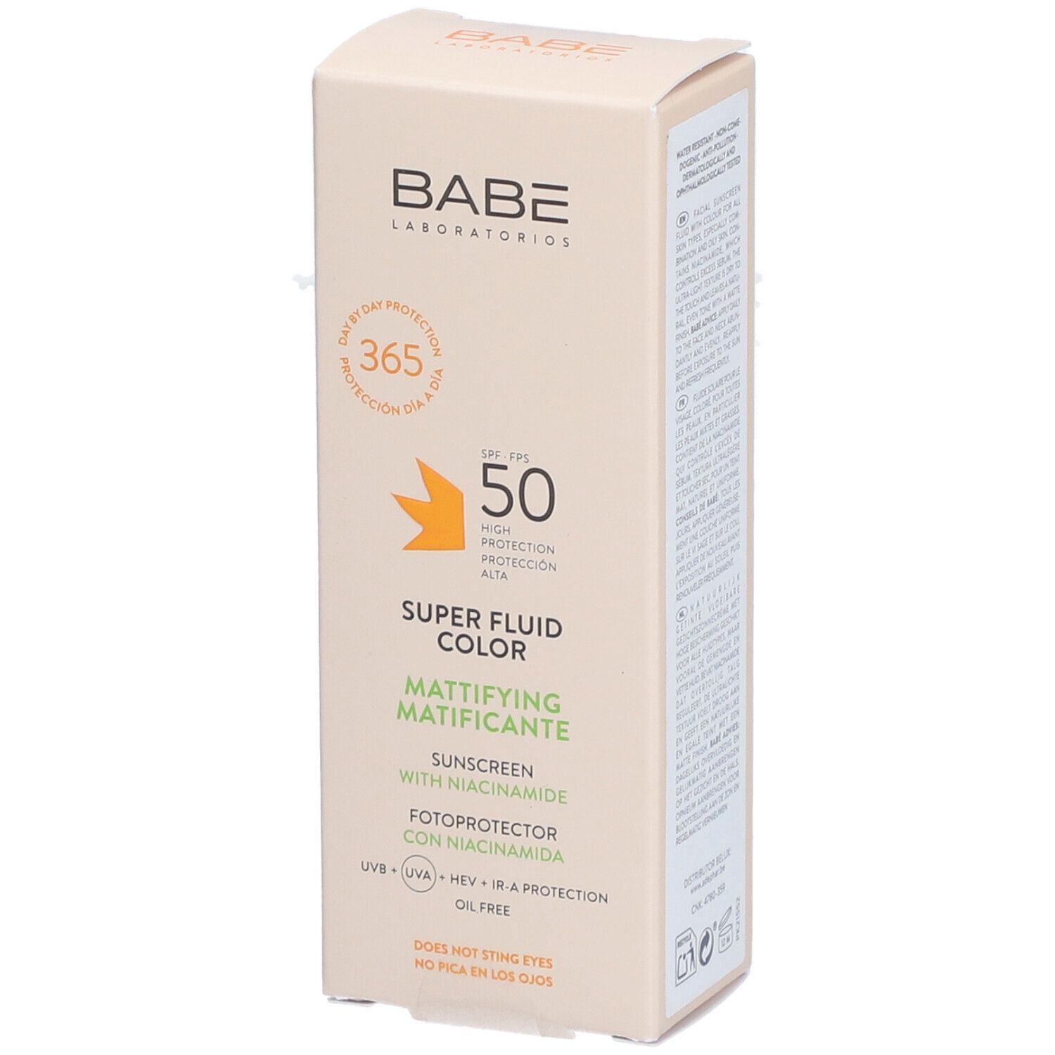 BABÉ Super Fluid Mattifying Color SPF50