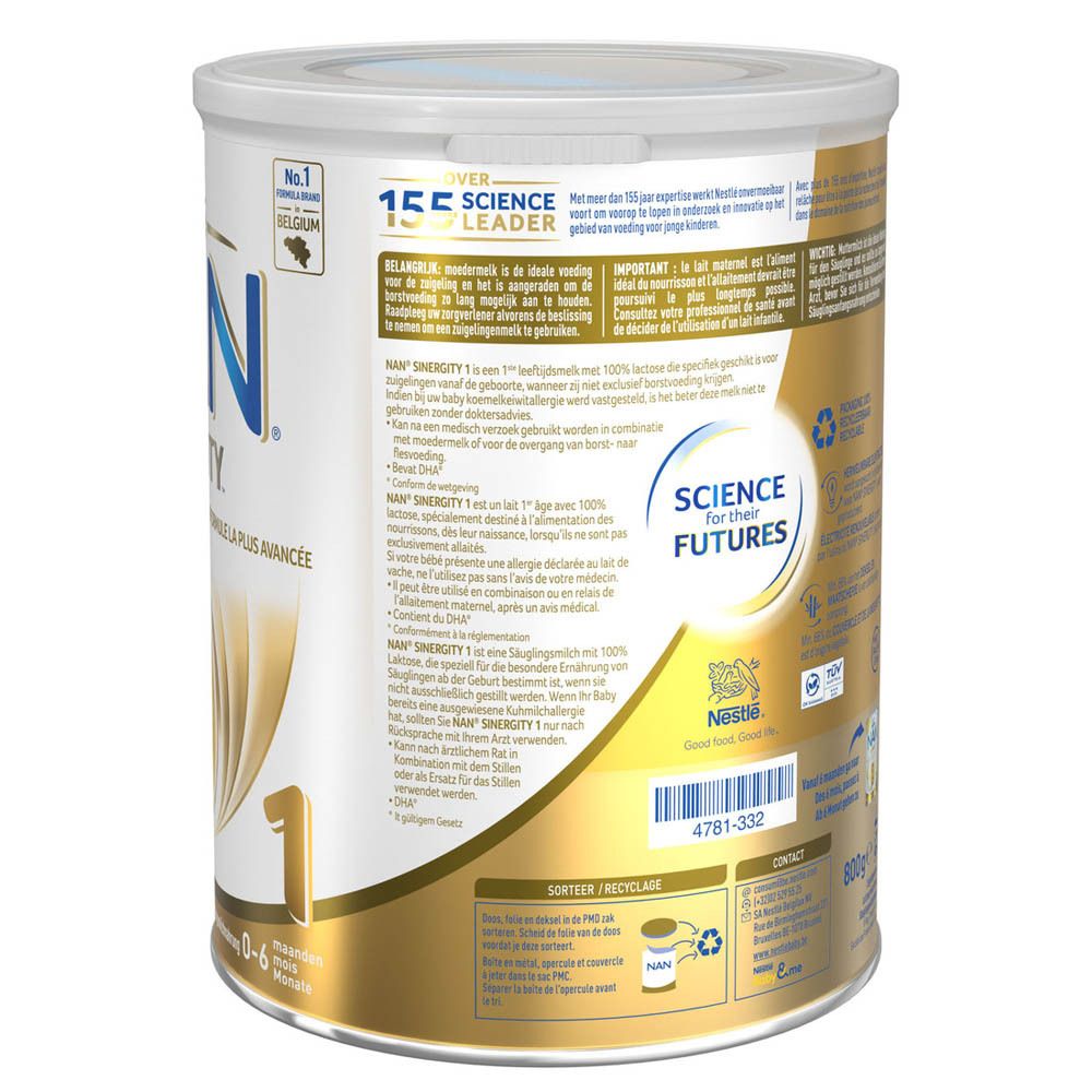 Nestlé® NAN® SINERGITY 1 0-6 Mois