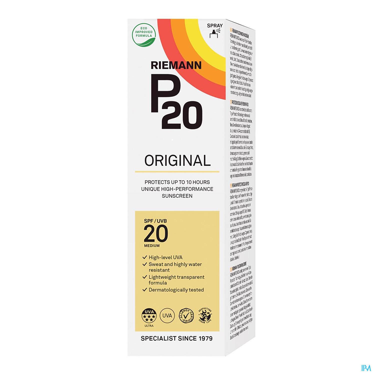 P20 Original Spray Solaire SPF20