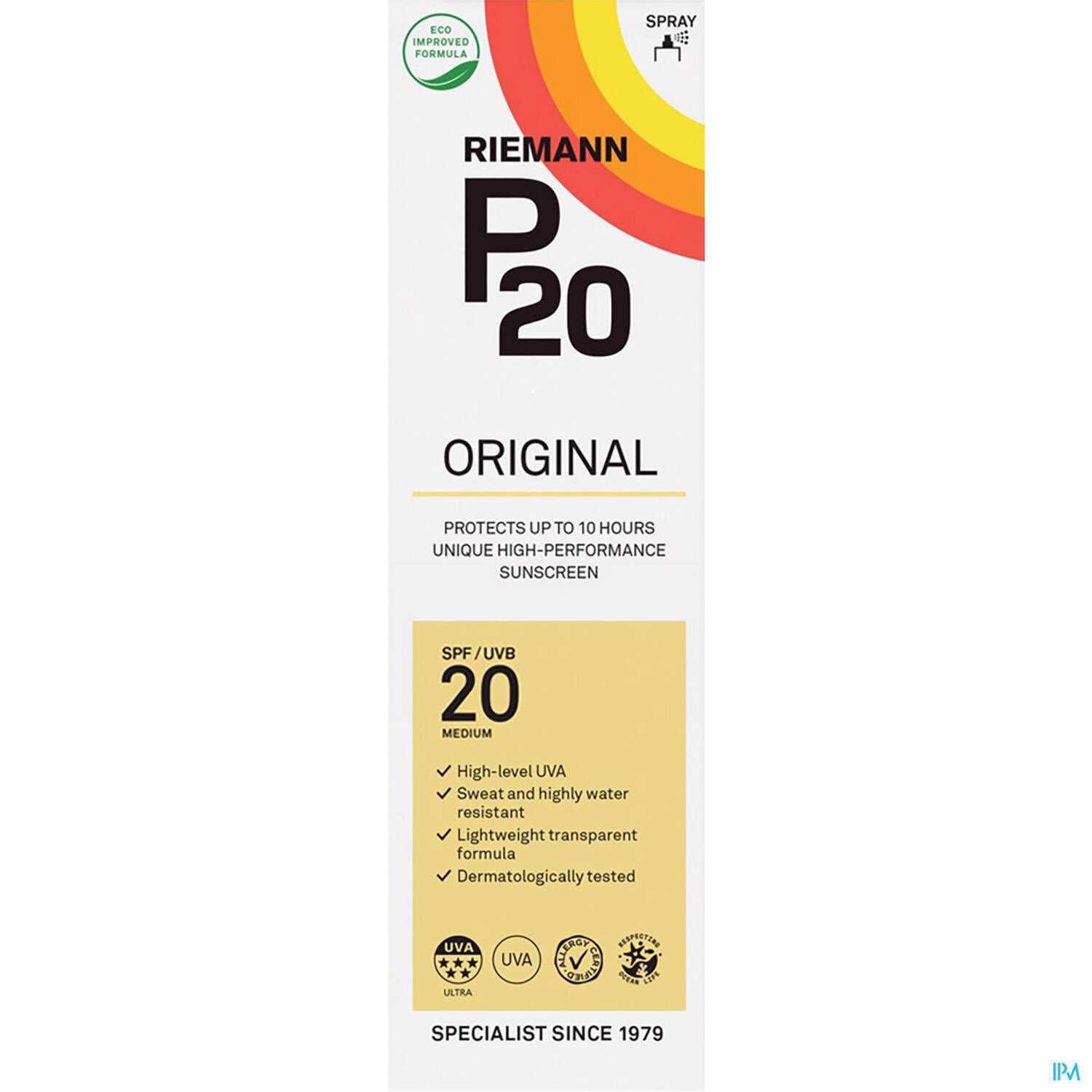 P20 Original Zonnespray SPF20