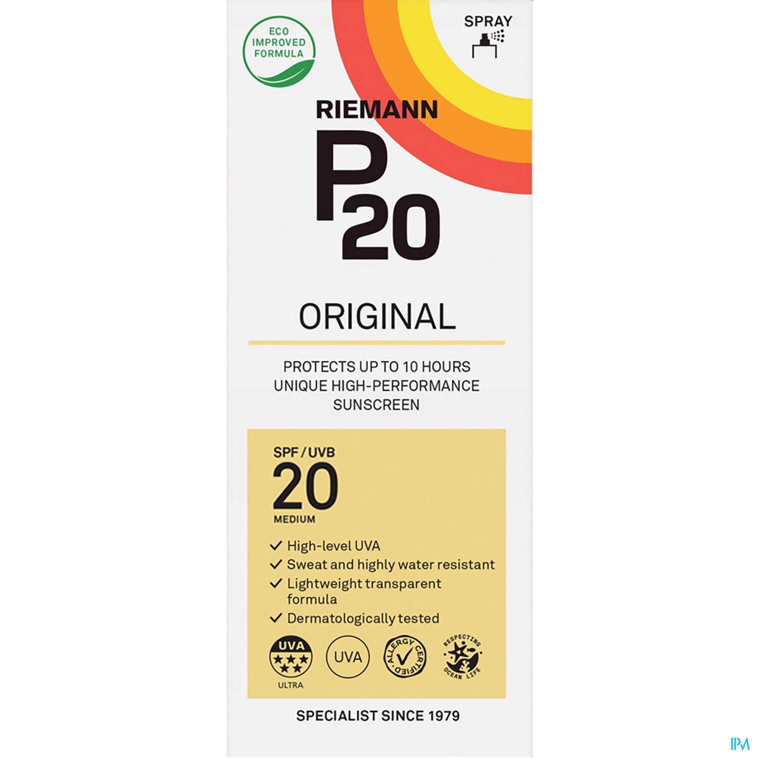 P20 Original Zonnespray SPF20