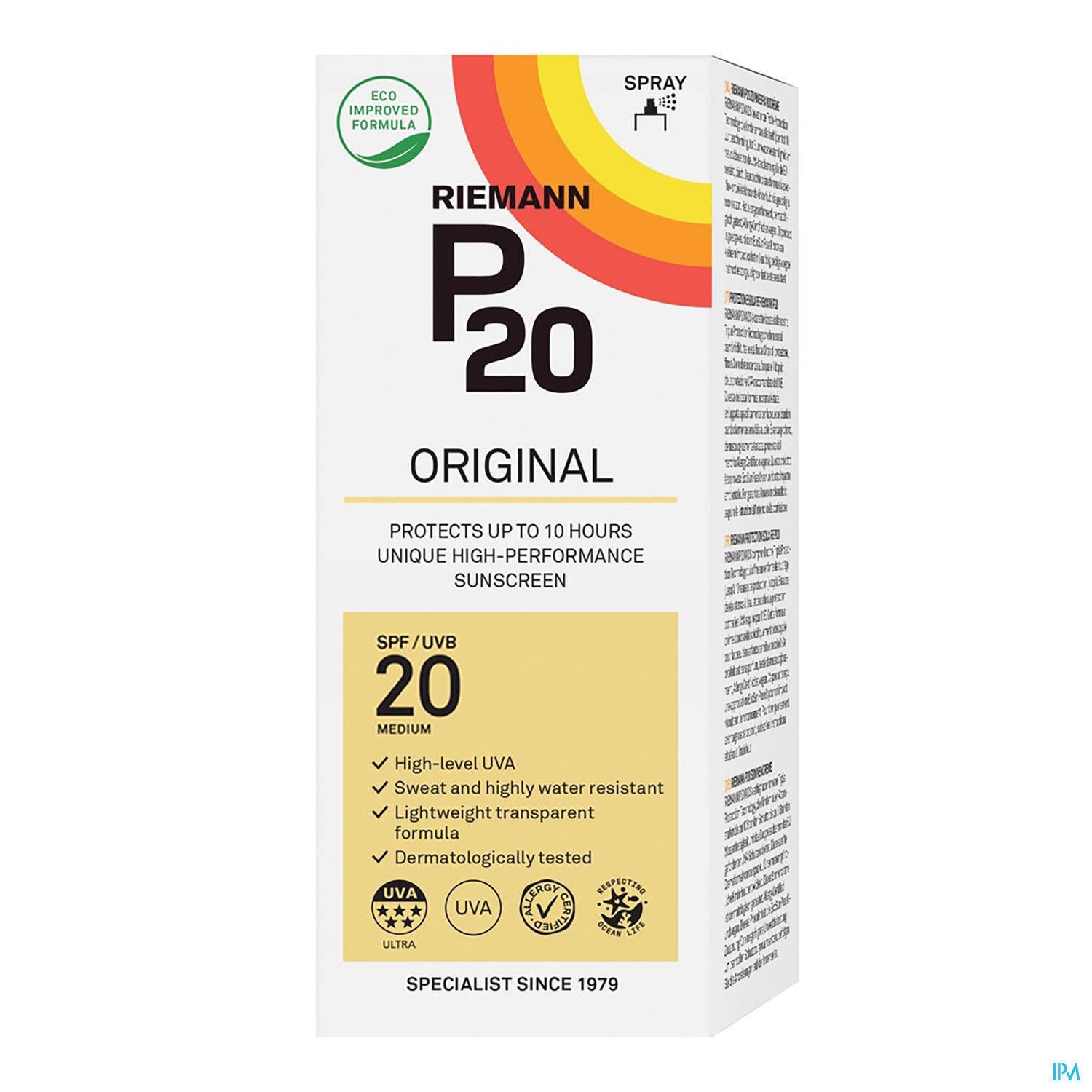 P20 Original Zonnespray SPF20