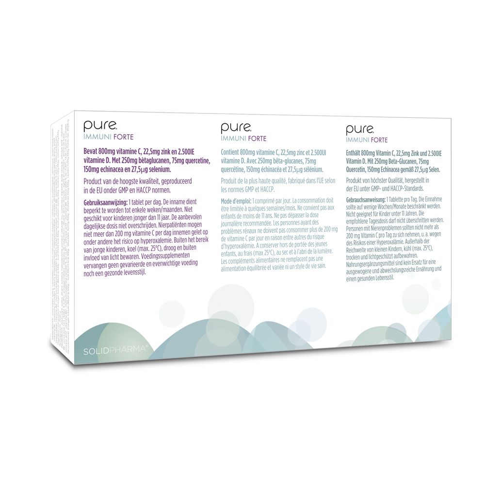 Dos de la boîte blanche avec textes multilingues. Informations sur le produit.