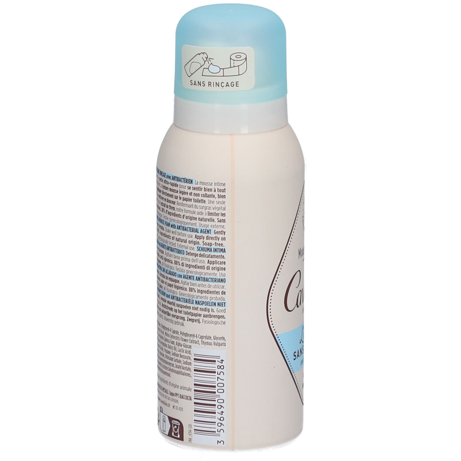 Roge Cavaillès Anti-Bacterieel No-Rinse Mousse Intime