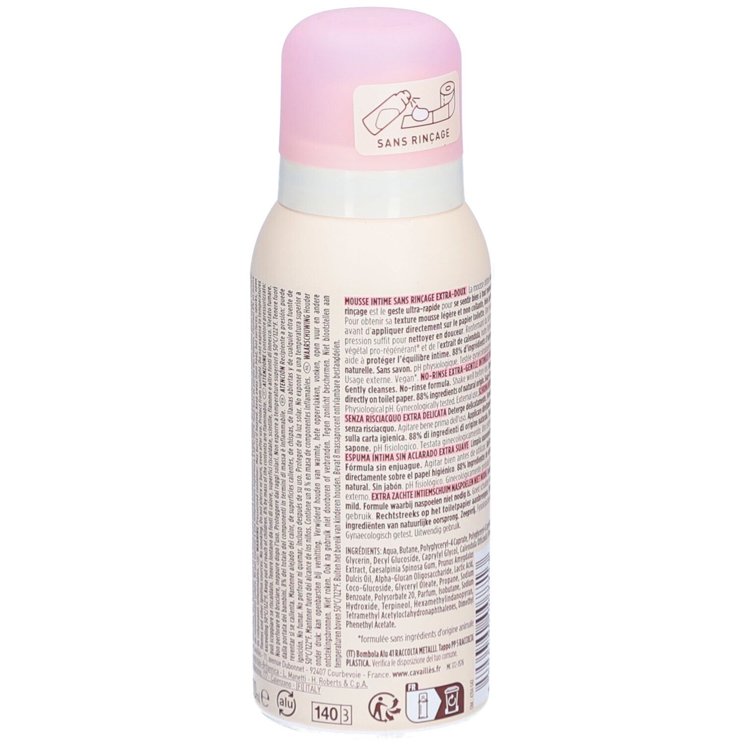 Roge Cavaillès No-Rinse Mousse Intime Extra Zacht