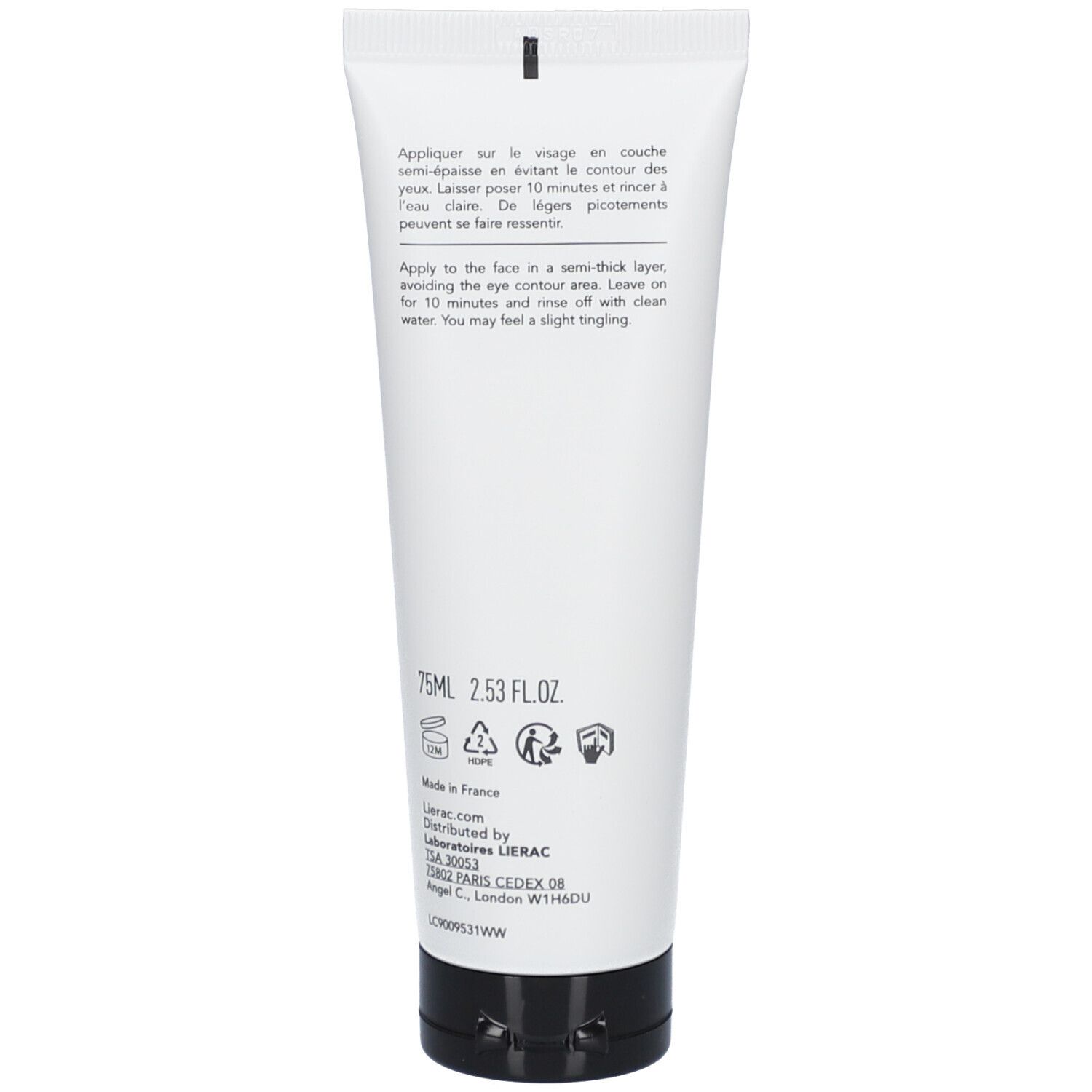 LIERAC Protocole Éclat Peelingmasker