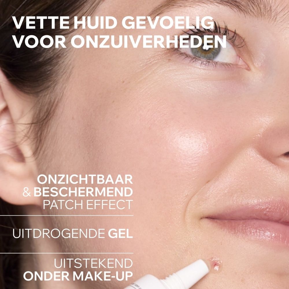 Uriage Hyseac Gel SOS: Tube met groene dop. "Réduit la rougeur & la taille de l'imperfection en seulement 4H".