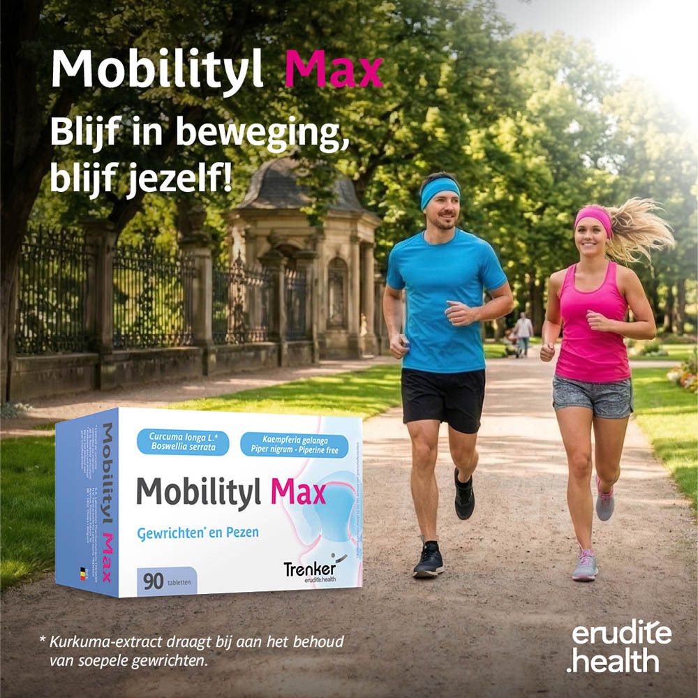 Mobilityl Max: Kurkuma, Kaempferia Galanga, Boswellia Serrata, Piper Nigrum.