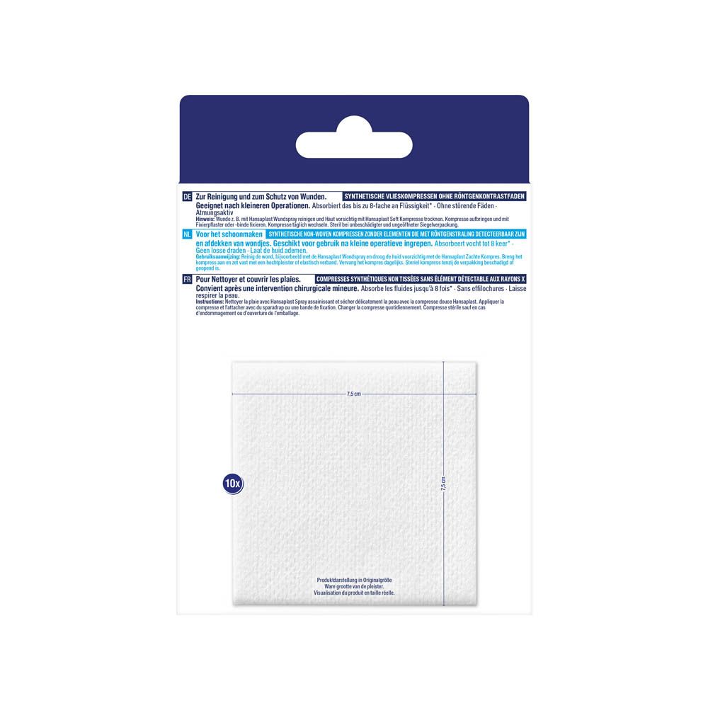 Hansaplast Soft Compress 7,5 cm x 7,5 cm