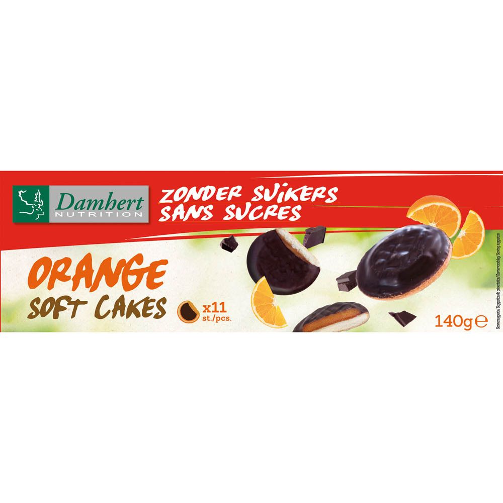 Damhert Sans Sucres Orange Soft Cakes