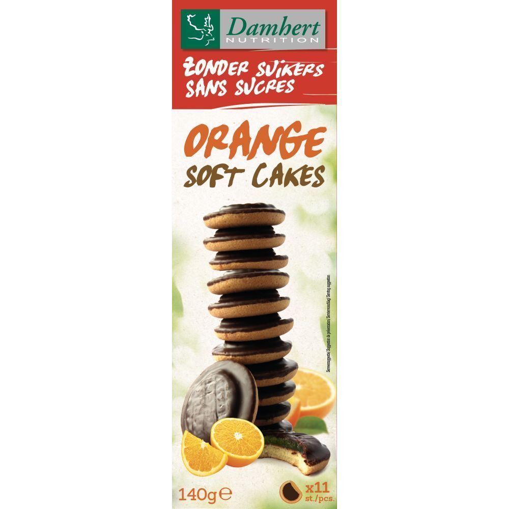 Damhert Sans Sucres Orange Soft Cakes