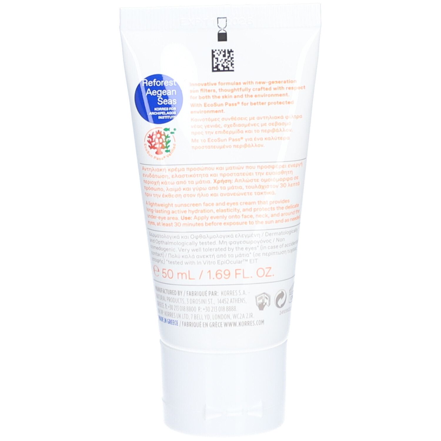Korres Yoghurt Sunscreen Face + Eye Cream