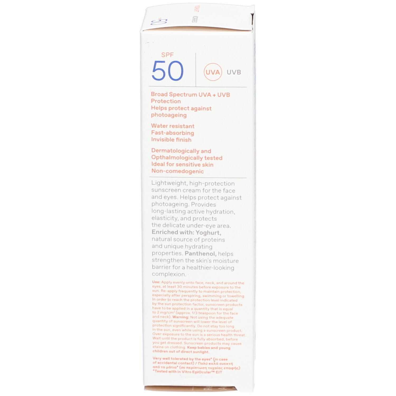 Korres Yoghurt Sunscreen Face + Eye Cream