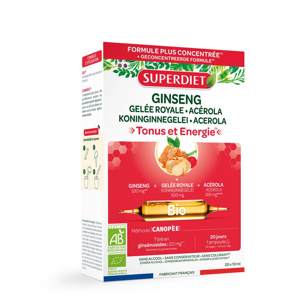 Superdiet Ginseng - Gelée Royale - Acérola