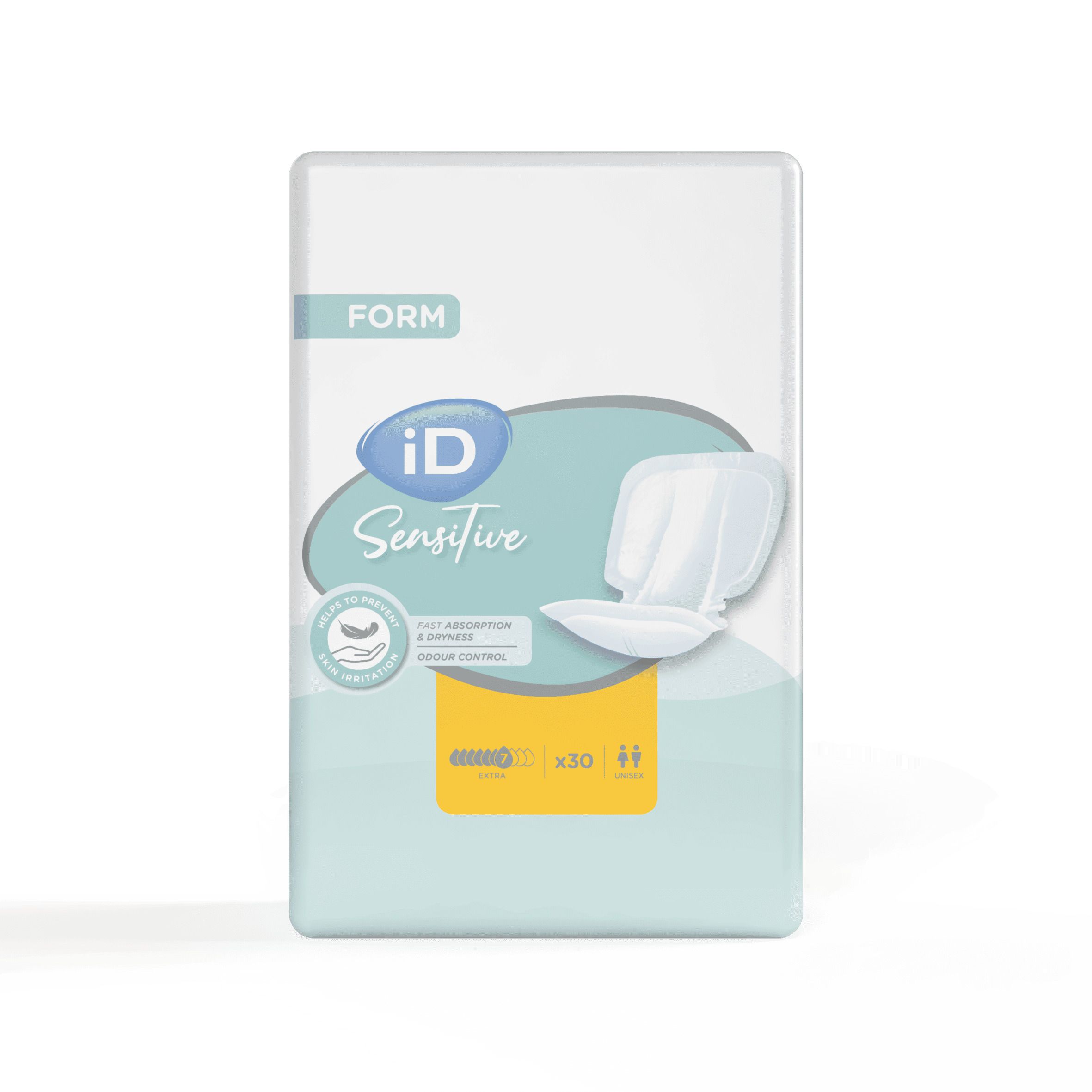 iD Sensitive Form inlegger, 30 stuks, maat L. Hoge absorptie en geurcontrole.